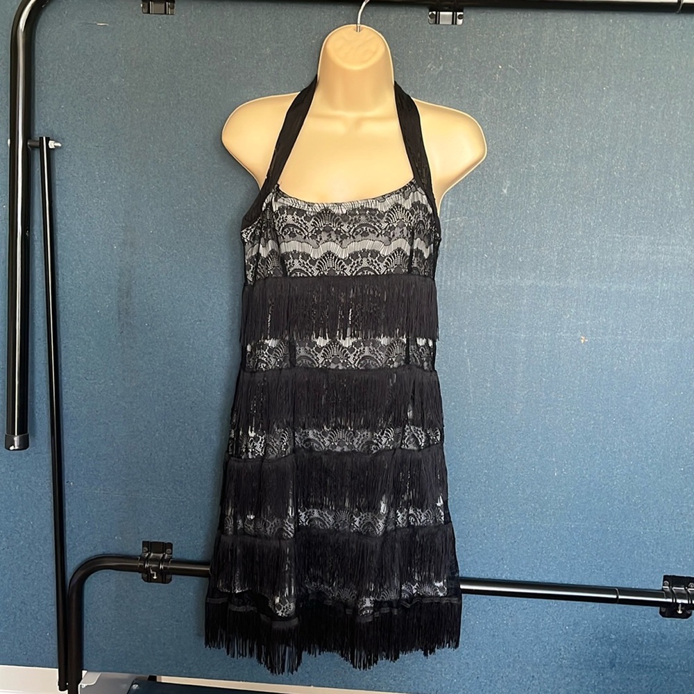 Costumes USA, adult medium, black flapper costume Halloween great Gatsby party